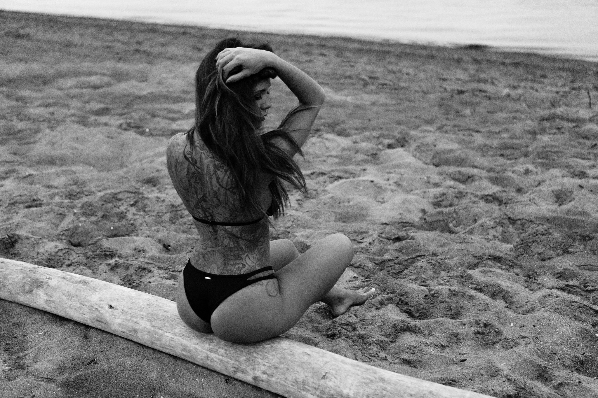 Жопа девушки красивое море теплый песок
