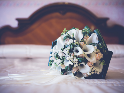 свадебный, цветы, букет