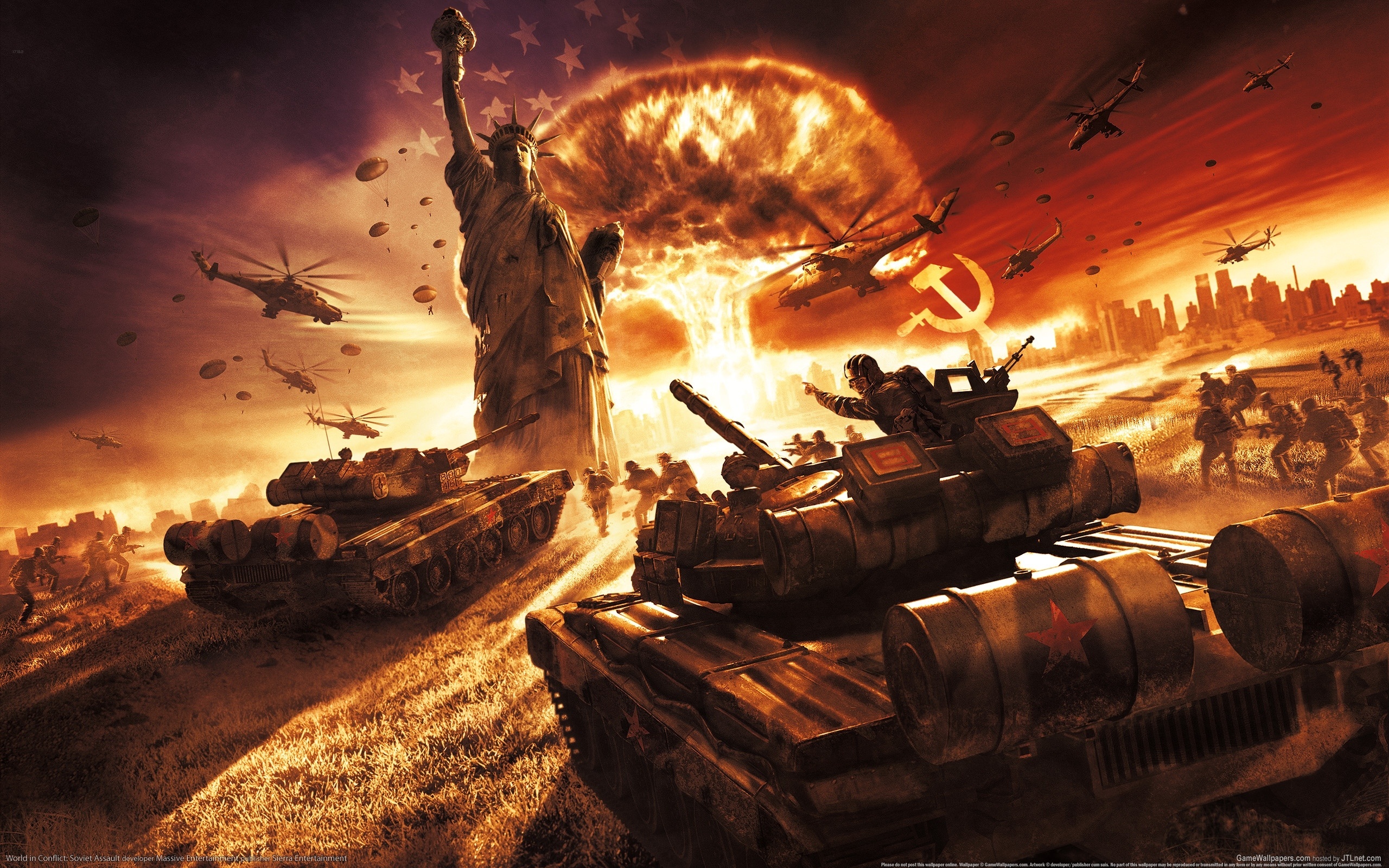 Обои World in Conflict: Soviet Assault, game, pc games, видео игры, игра,  компьютерные игры на рабочий стол