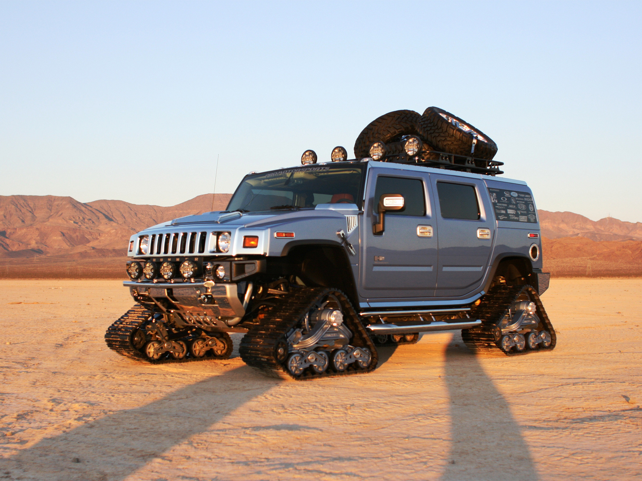 hummer h3 на гусеницах