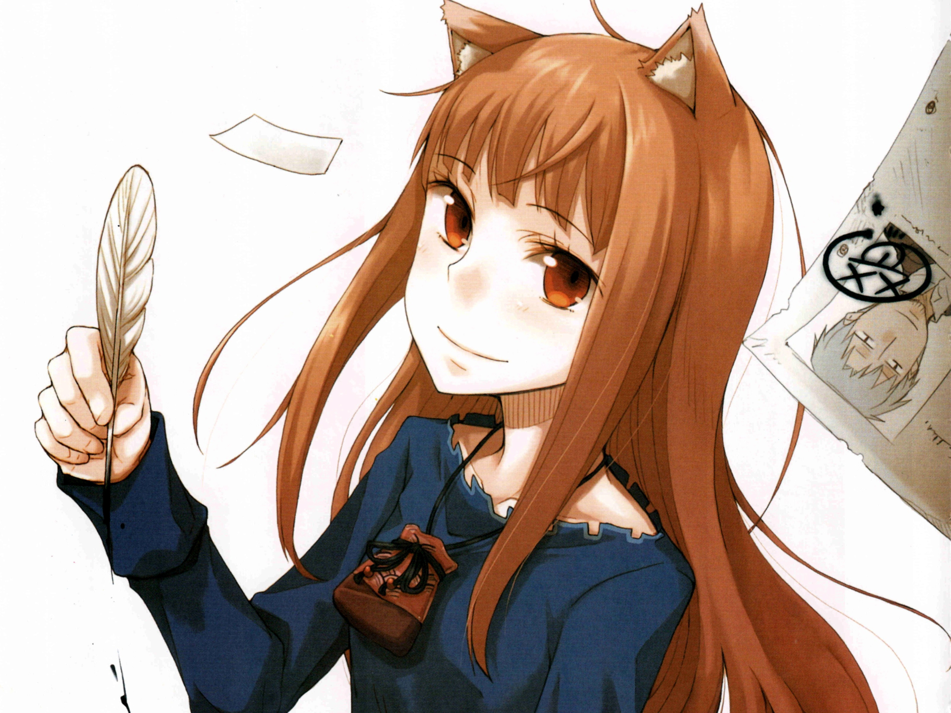 Обои хоро, волчица и пряности, spice and wolf на рабочий стол