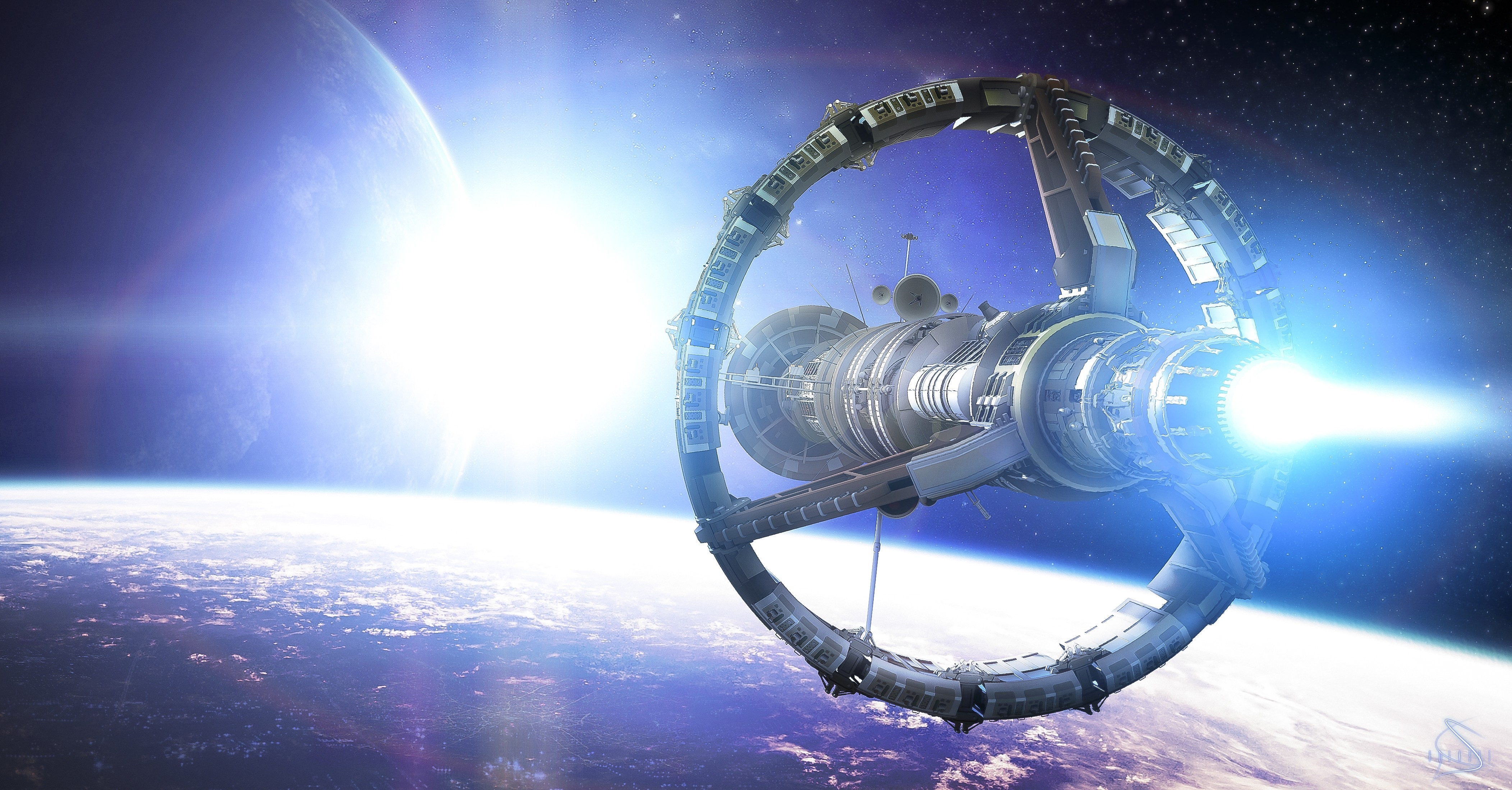 Спутник 2 скорость. Поколение достигшее цели Клиффорд Саймак. Космический корабль. Корабль в космосе. Космические станции будущего.