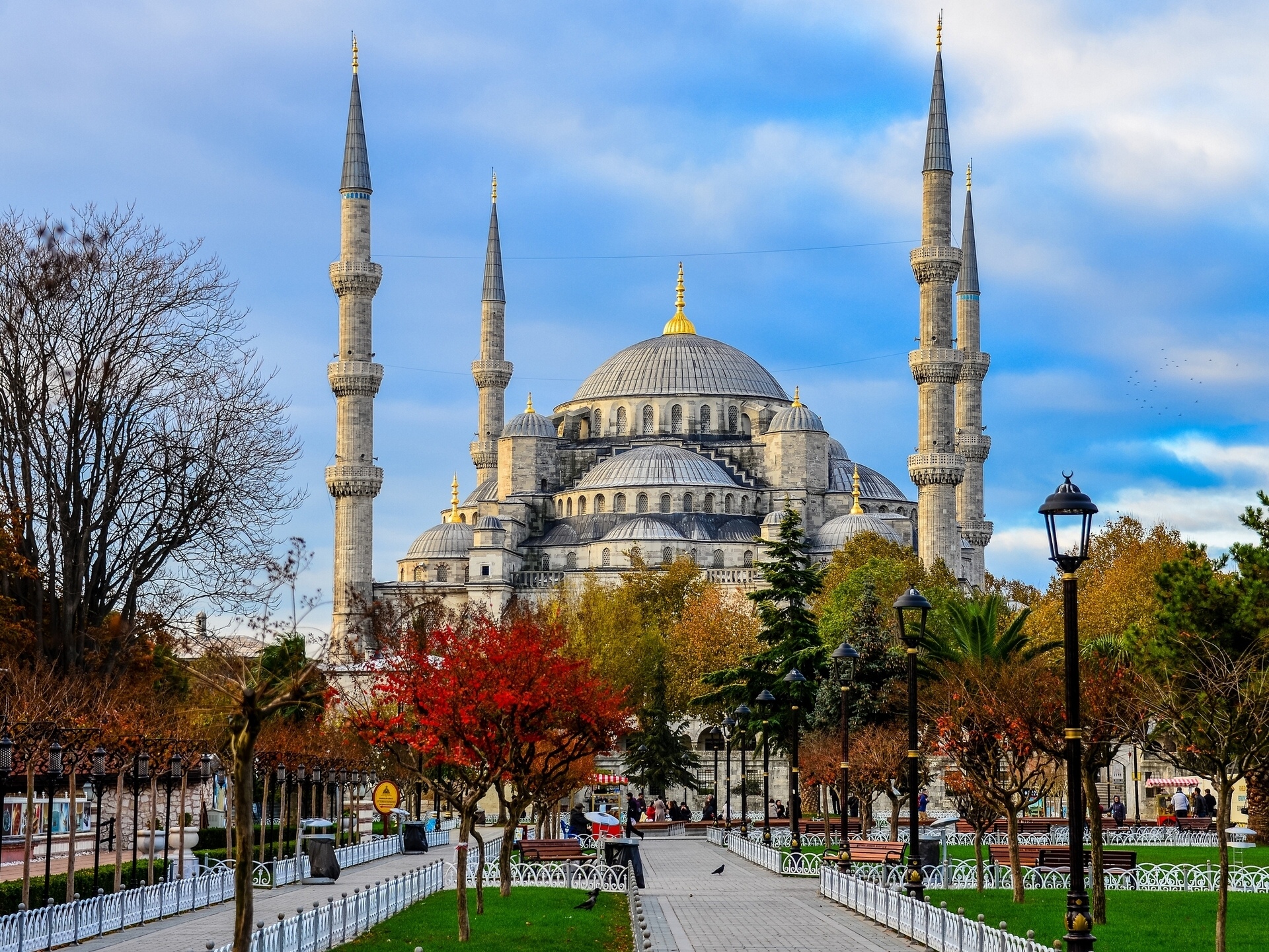 Обои Blue mosque, turkey, istanbul, sultan ahmed mosque, голубая мечеть на  рабочий стол