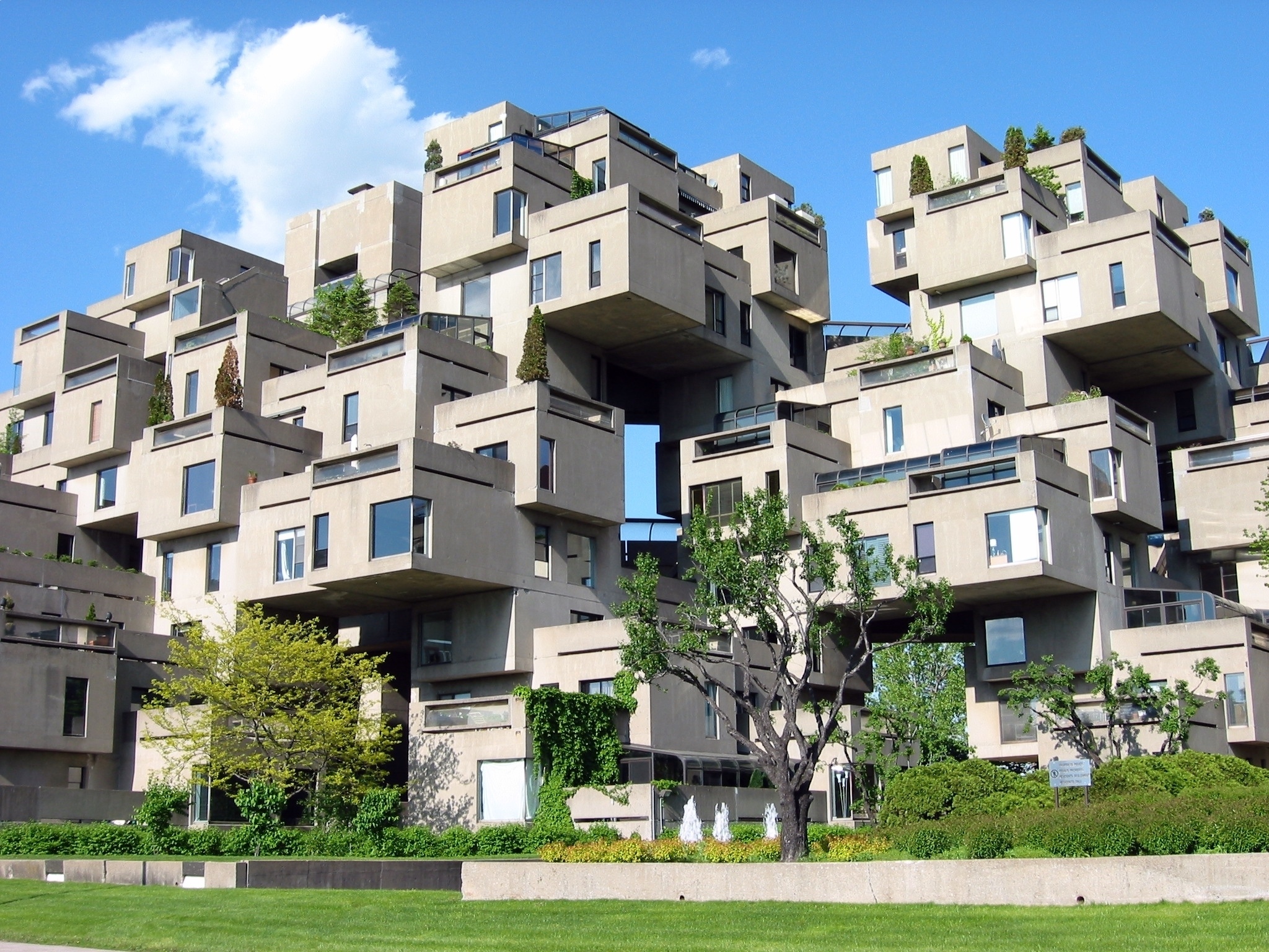 Жилой комплекс Хабитат 67 (Habitat-67), арх. Моше Сафди, Монреаль, 1967