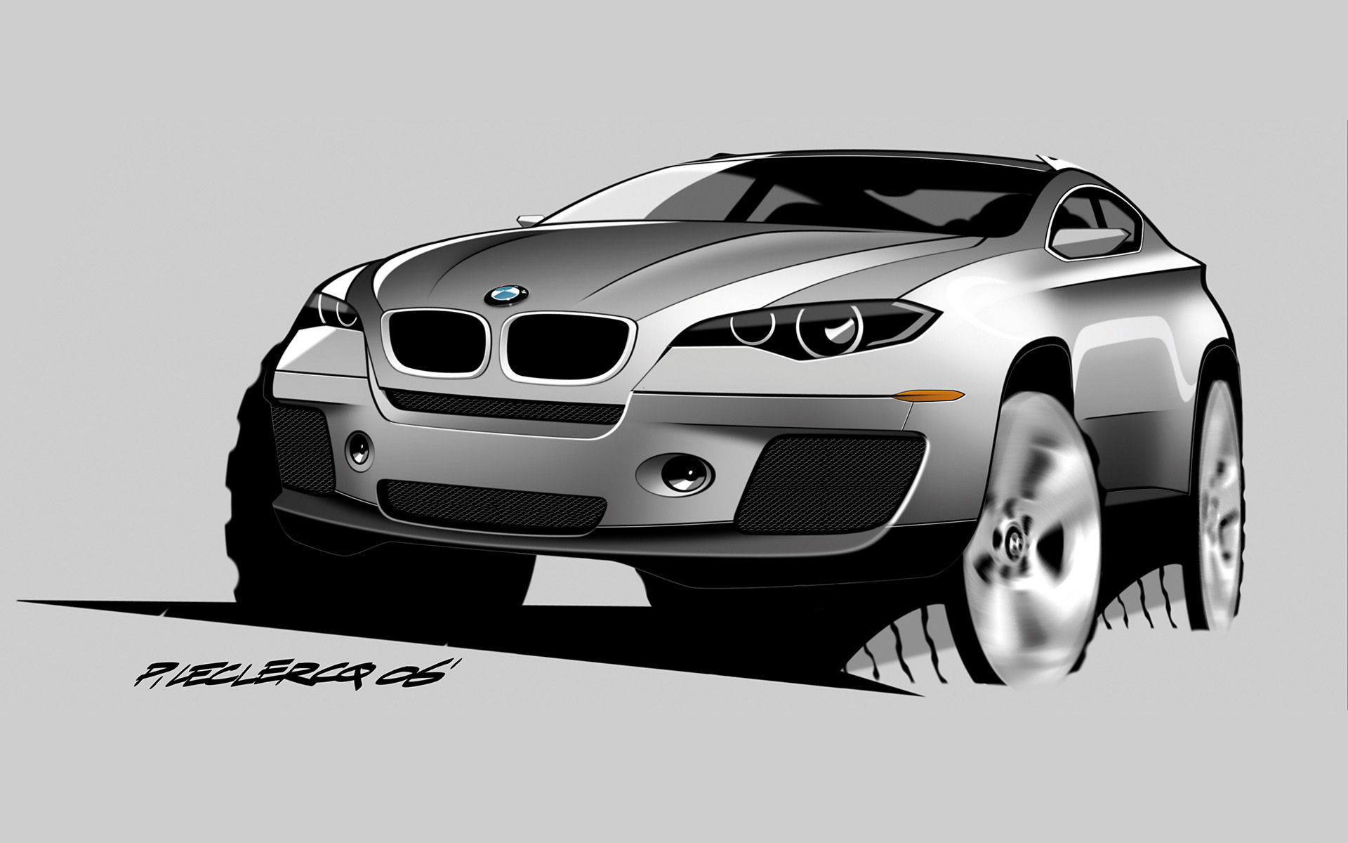 Как нарисовать bmw x6