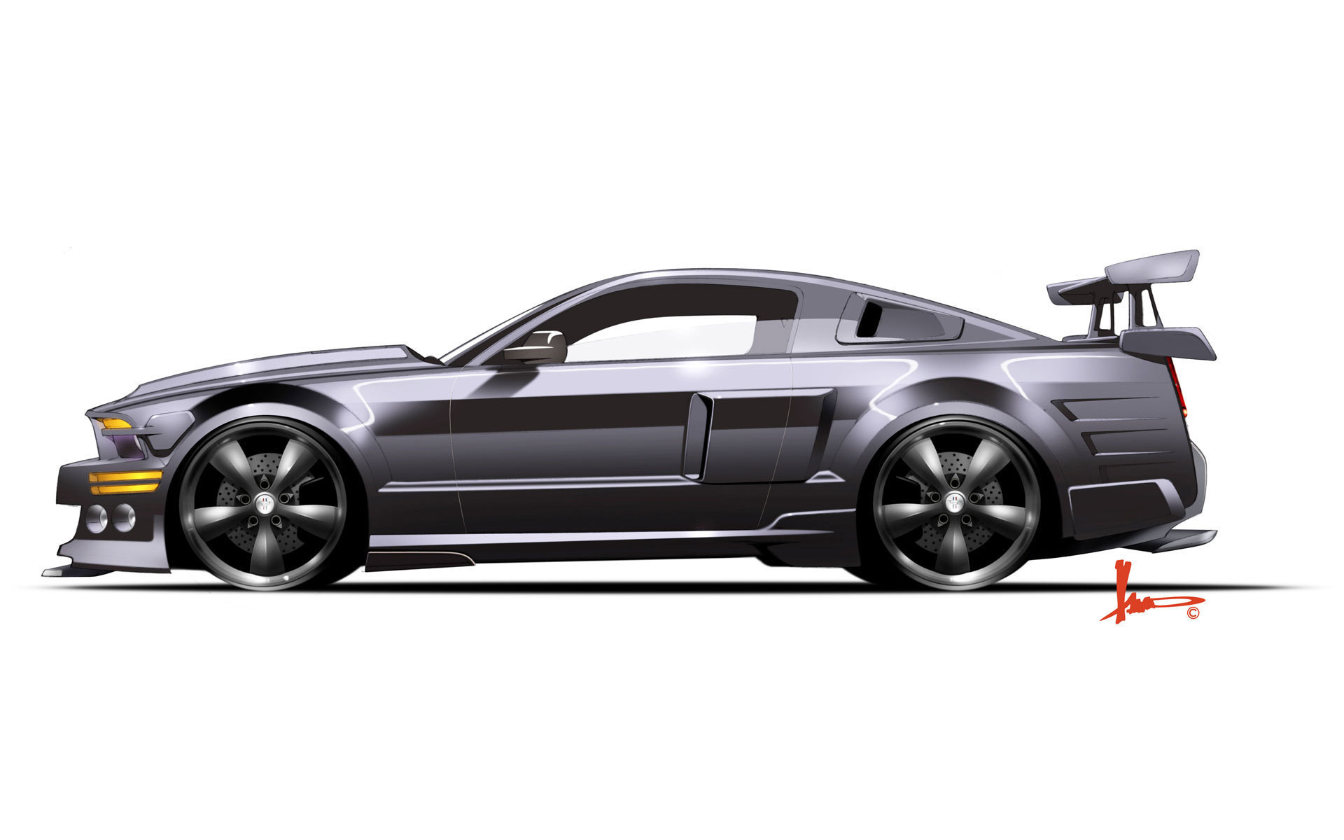 Ford Mustang Shelby gt500 Р±РѕРєРѕРј