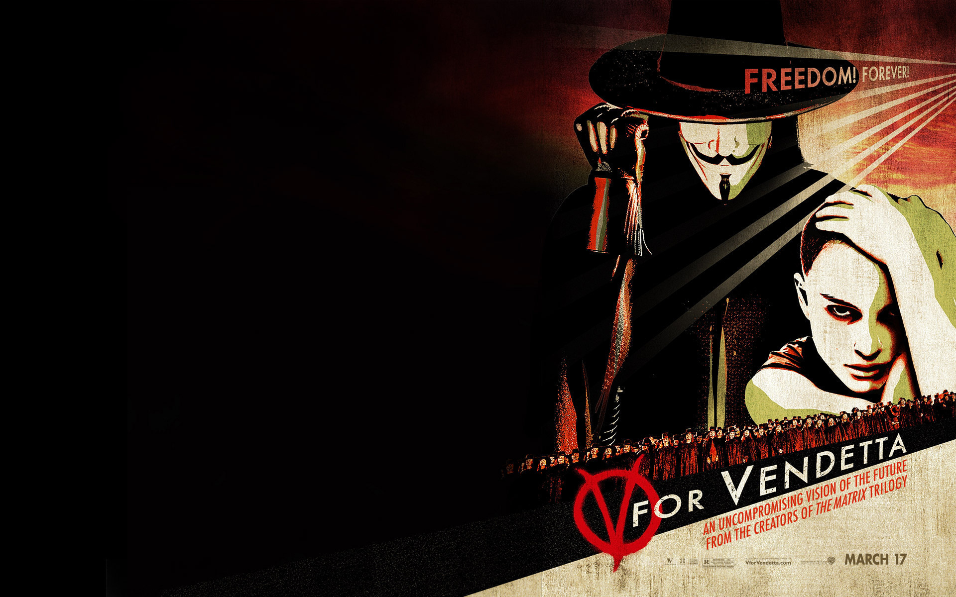 Vendetta. V for Vendetta (2005). V значит вендетта обои на рабочий стол. V значит вендетта фильм Постер. Обои на рабочий стол вендетта.