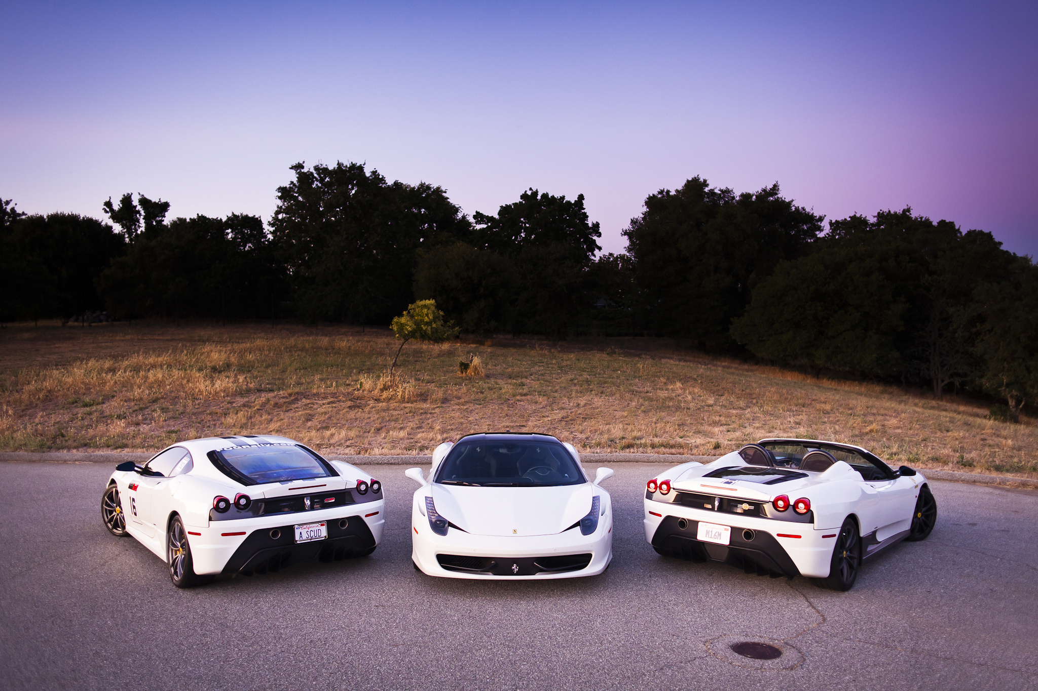 White Ferrari f430 Scuderia