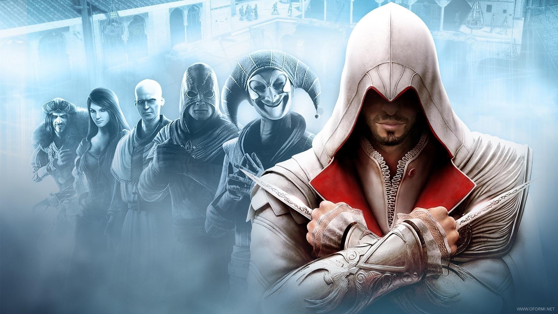 Обои кредо убийцы, assassins creed, brotherhood, эцио на рабочий стол