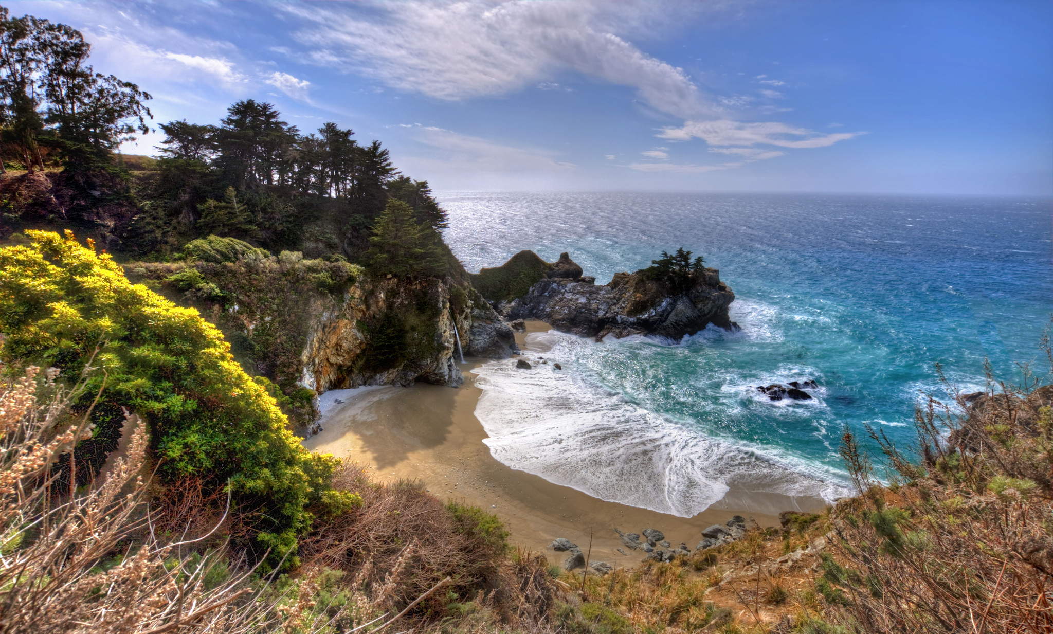 Калифорния водопад MCWAY Falls