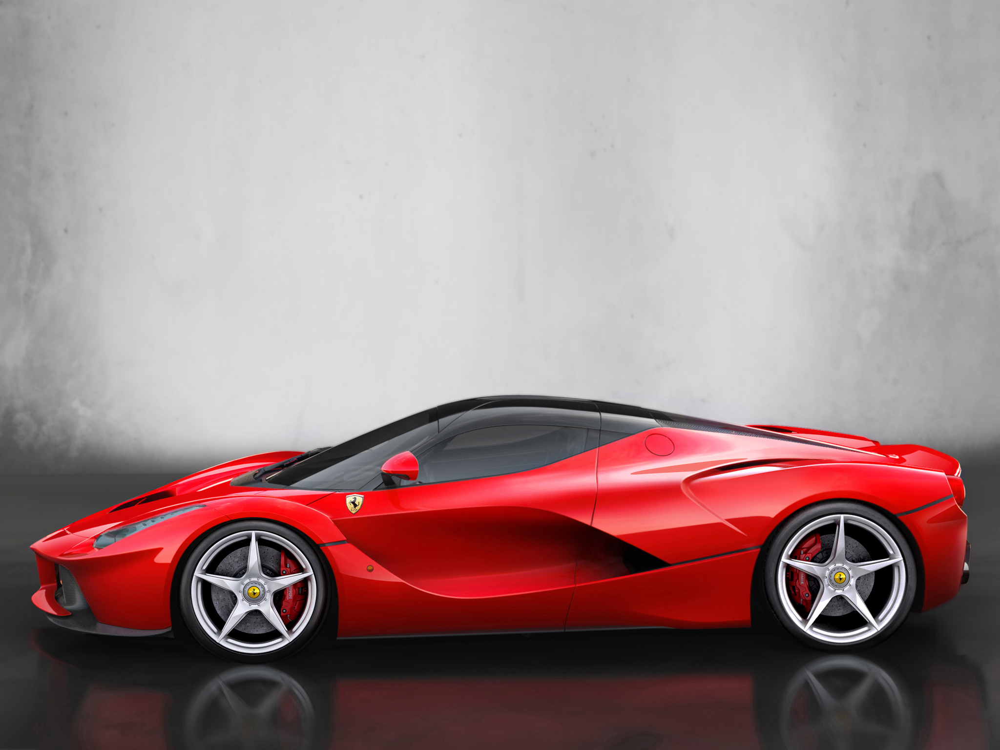 Обои вид сбоку, авто, ferrari, laferrari, тачка, 2013, феррари на рабочий  стол