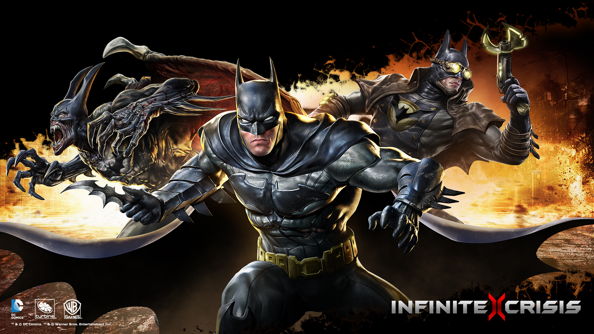 Обои Infinite Crisis, DC, параллельная реальность, Batman, Бэтмен на  рабочий стол