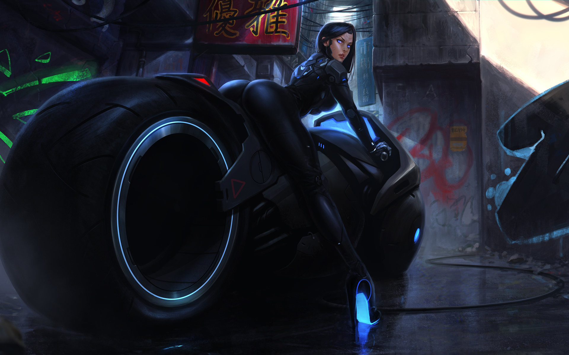 Cyberpunk wallpapers 1920x1080 girls фото 100