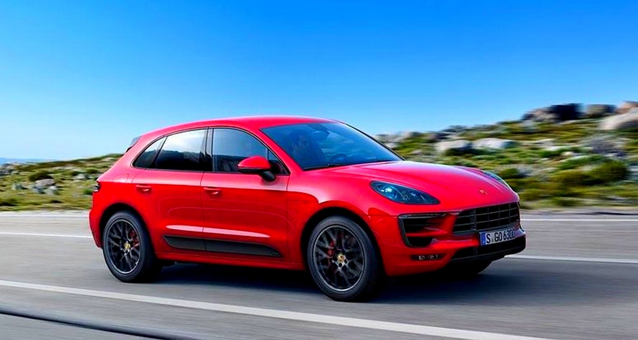 Porsche Macan красный матовый