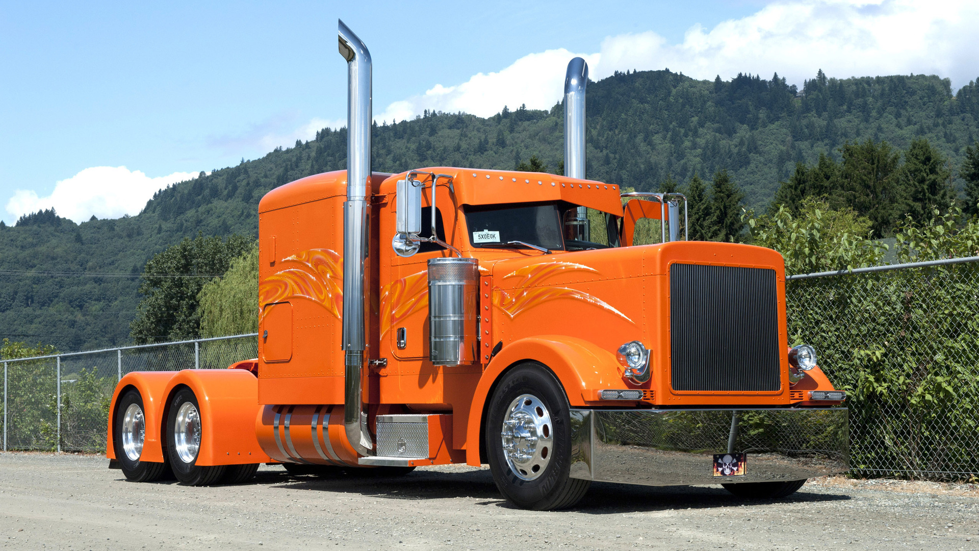 Обои Тягач, грузовик, сидельный, peterbilt 379. на рабочий стол