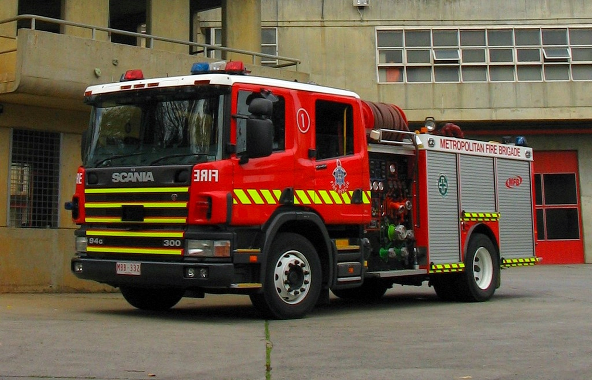 Пожарная машина Scania p300