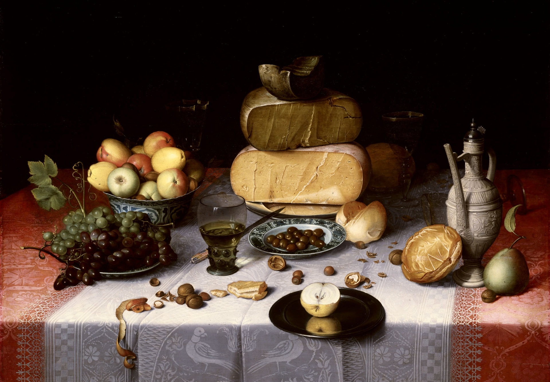Флорис Ван Дейк натюрморт с сырами 1615