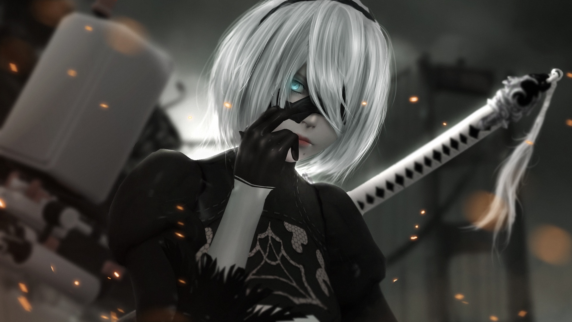 Nero automata. 2b NIER. Ниер автомата 2b. Робот 2b из NIER: Automata. Киборг 2b NIER.