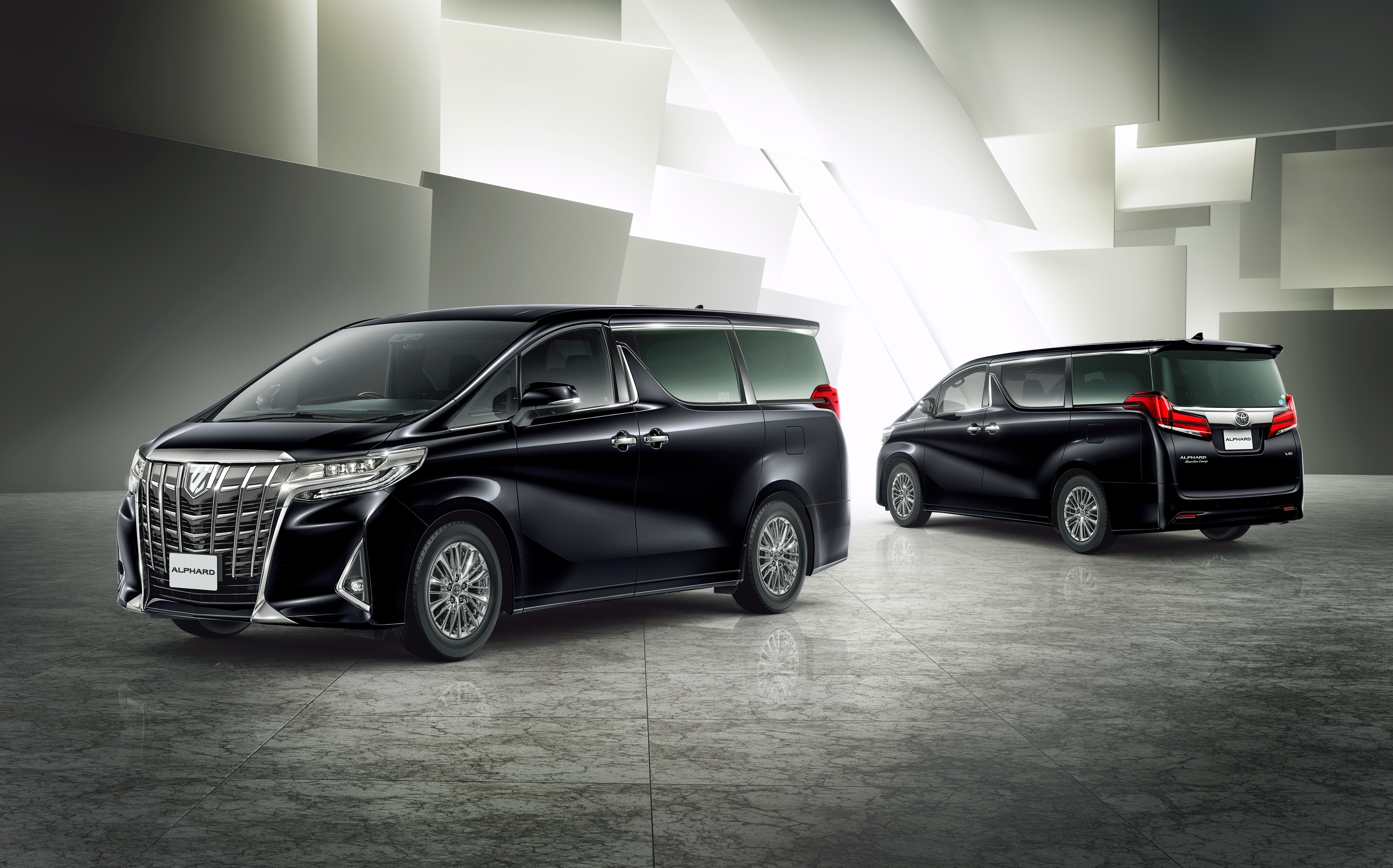 Обои автомобиль, машина, тойота, альфард, toyota, alphard, гибрид, hybrid,  город на рабочий стол