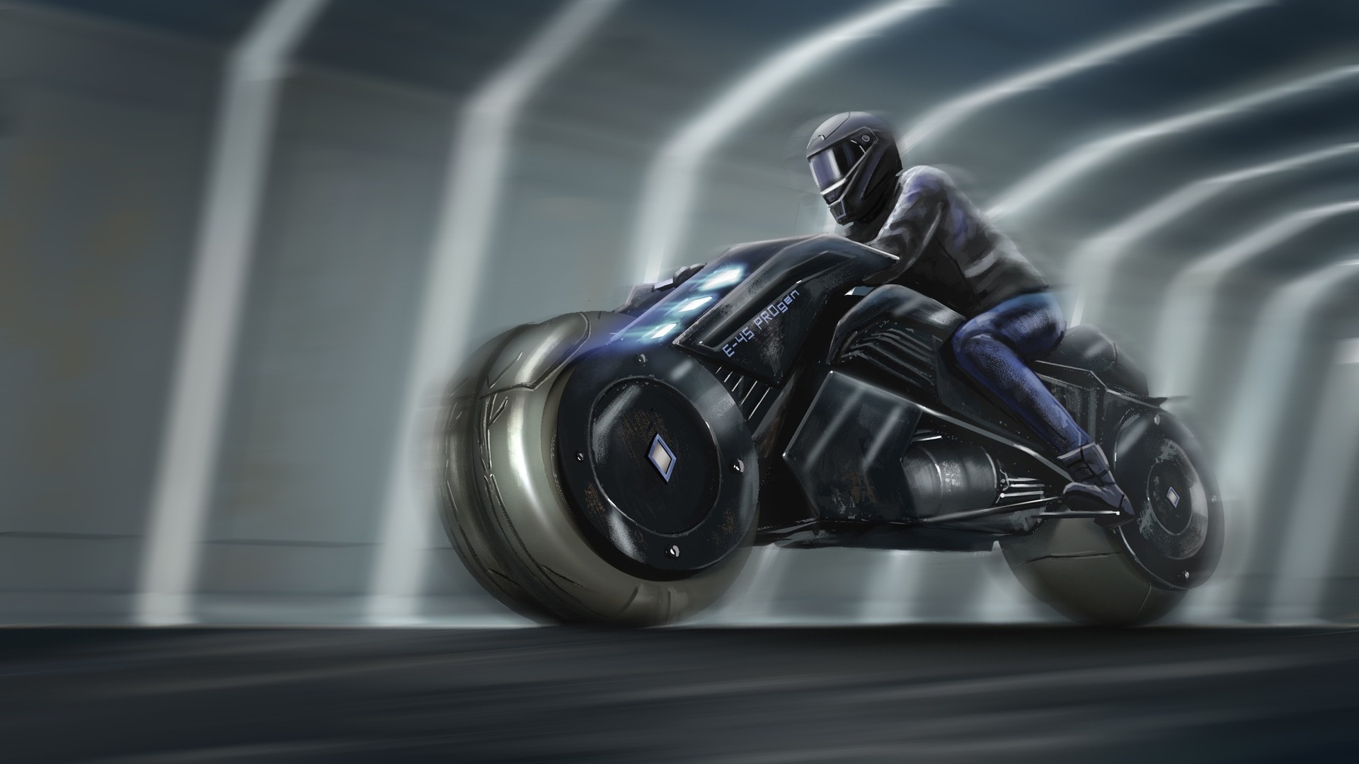Cyberpunk motorcycle art фото 59