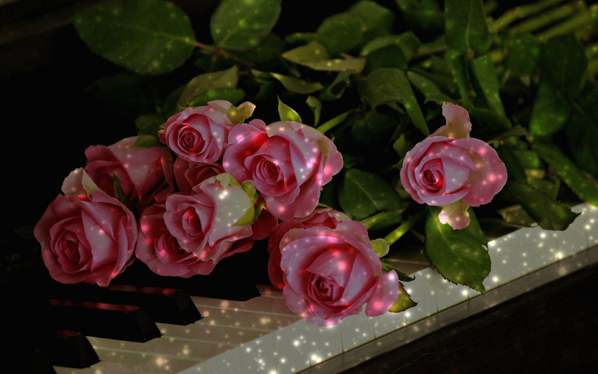 Красивый букет роз фото гиф