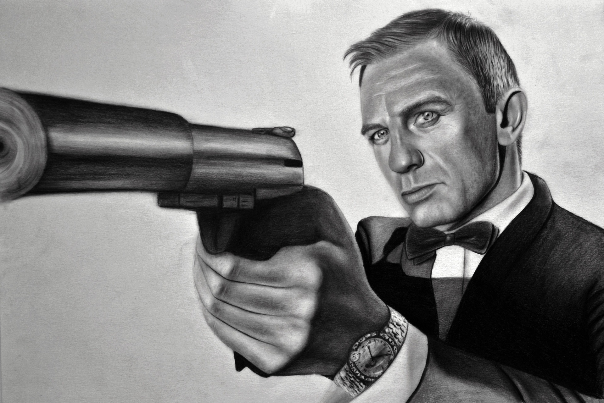 Рисунок агент 007