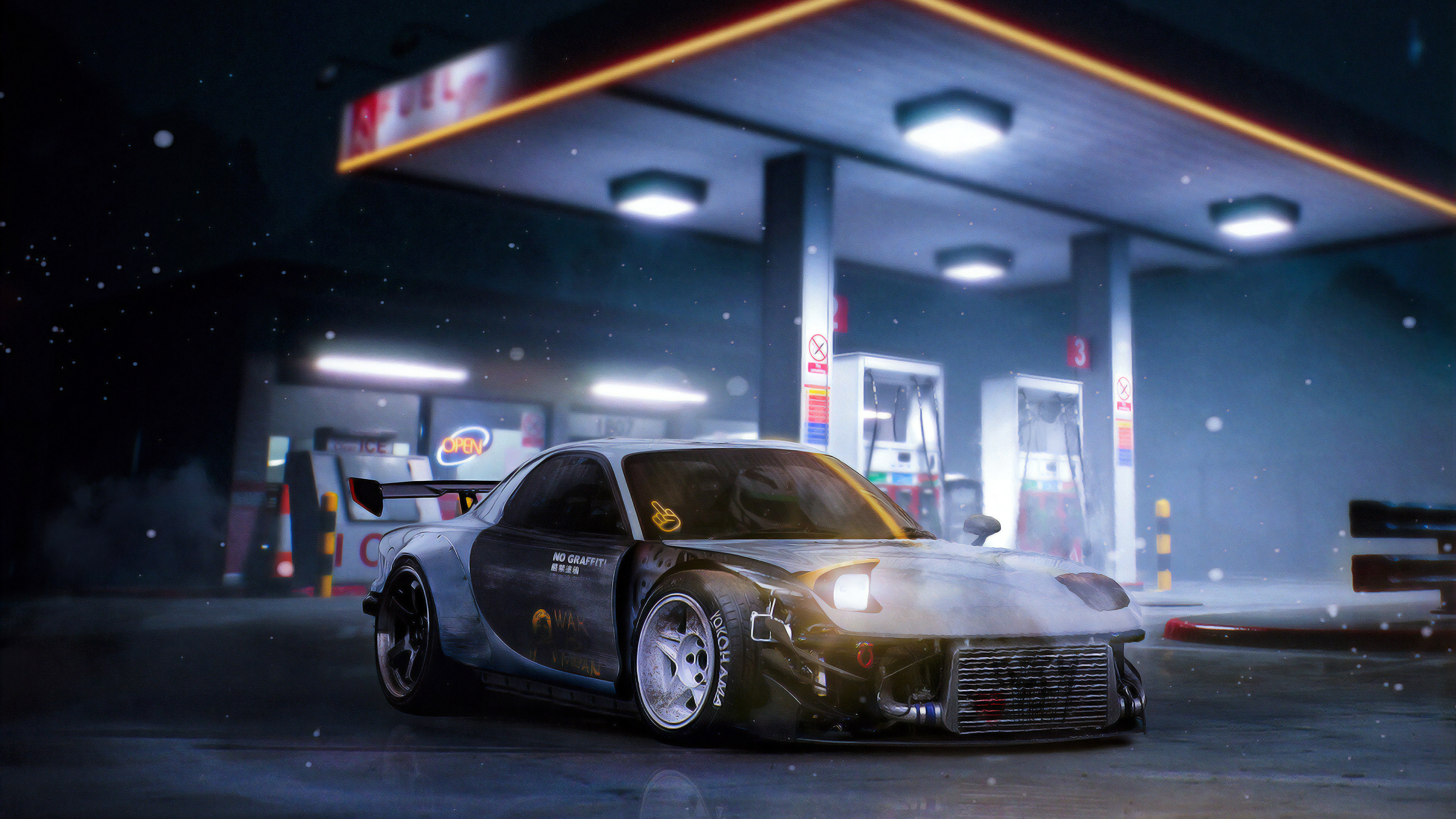 Girl Mazda rx7