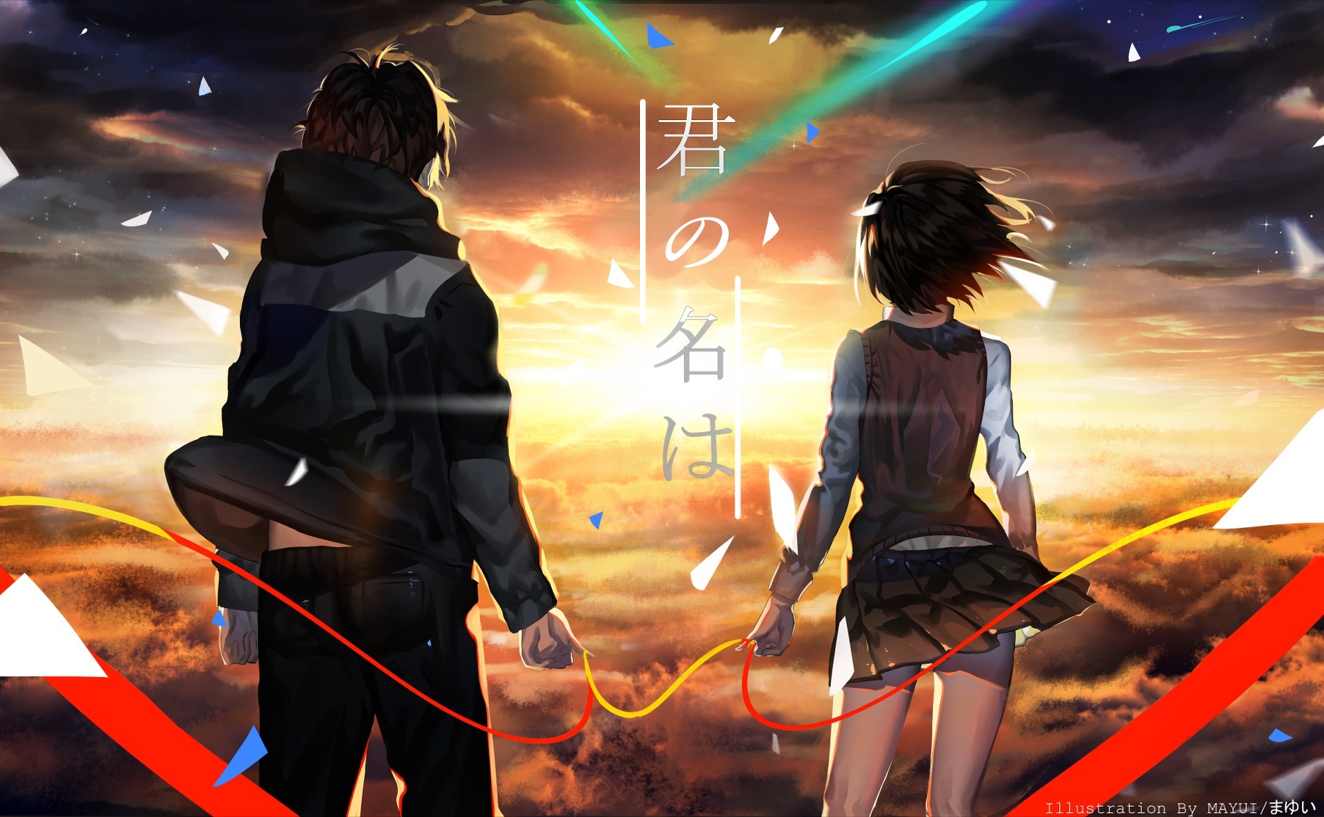 Обои kimi no na wa, твоё имя на рабочий стол