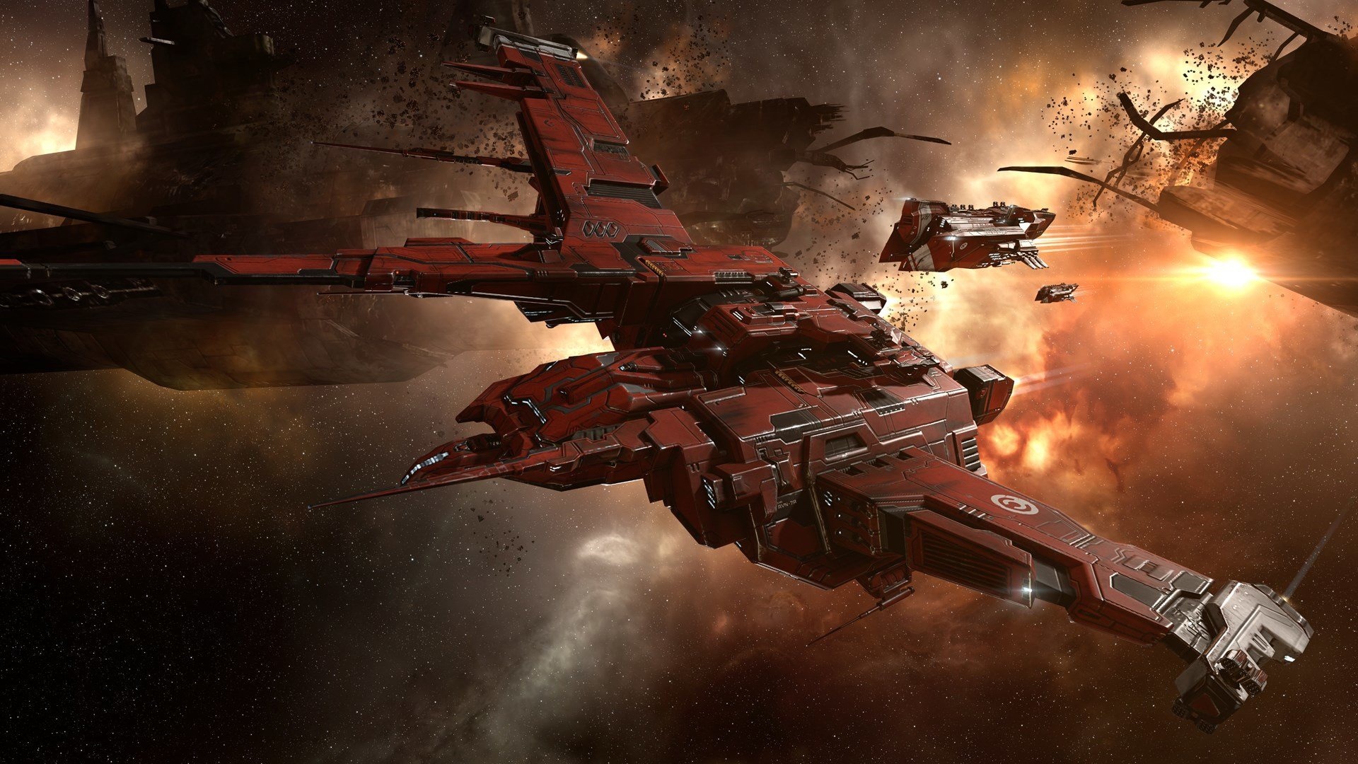 Обои eve online, космический корабль, космос на рабочий стол