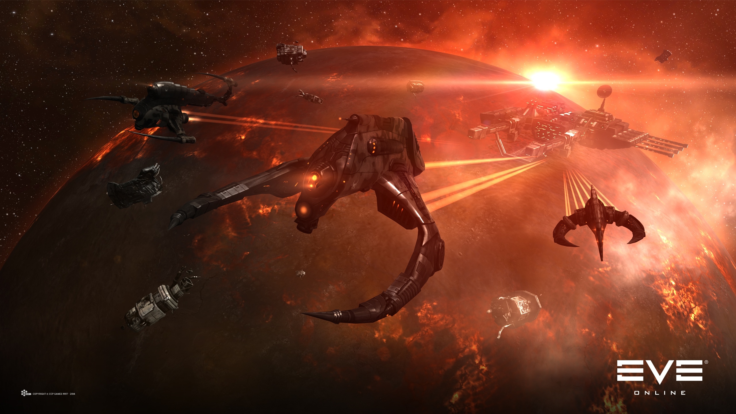 Обои eve online, космический корабль, космос на рабочий стол