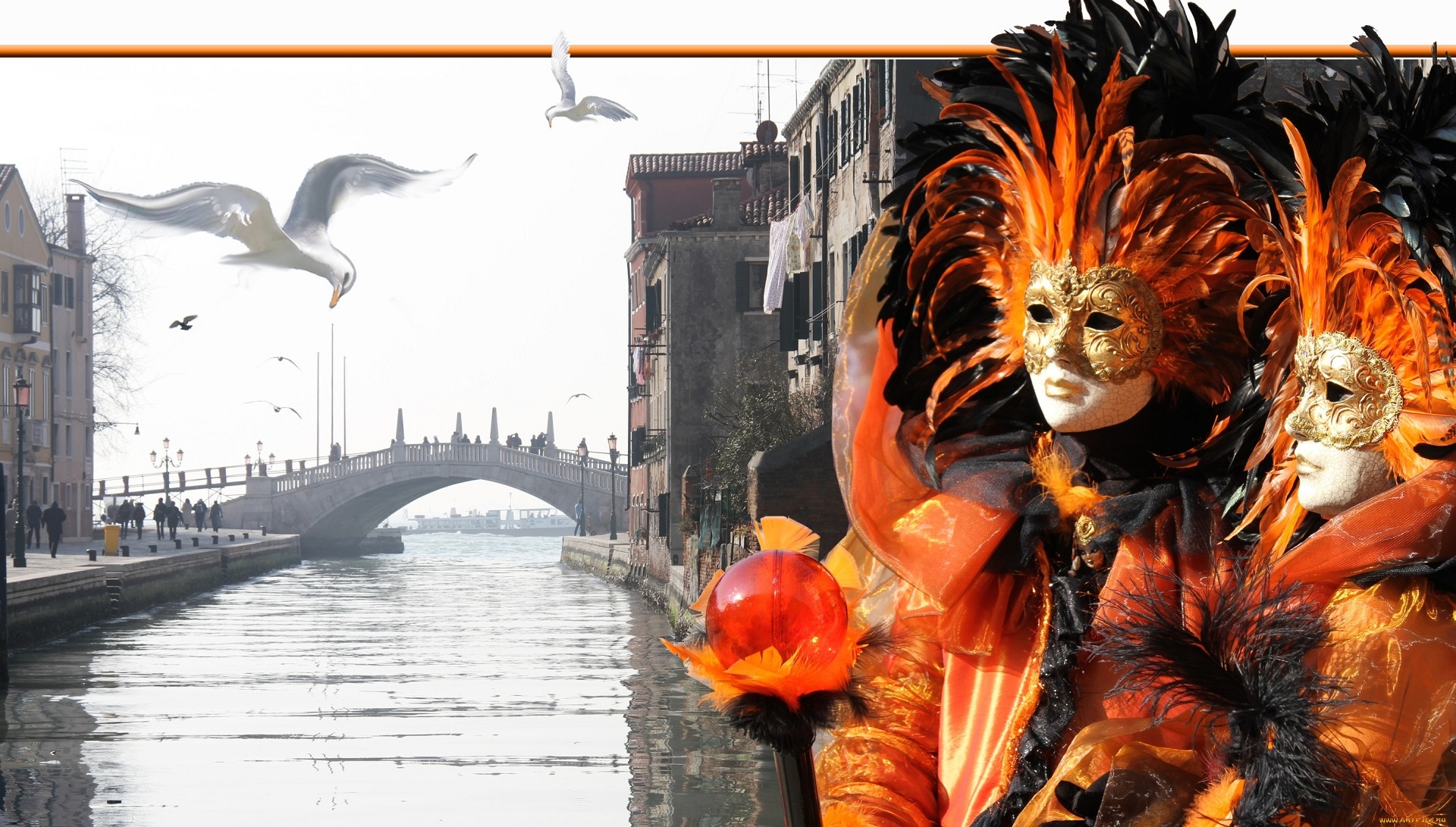 Маски и костюмы Венецианского карнавала