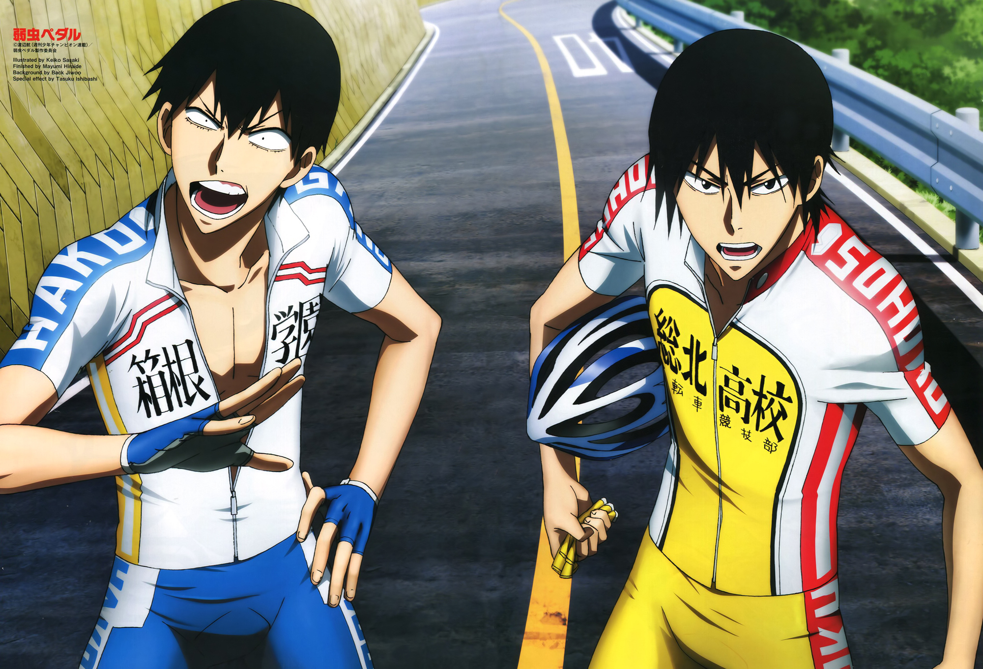 Обои трусливый велосипедист, yowamushi pedal на рабочий стол