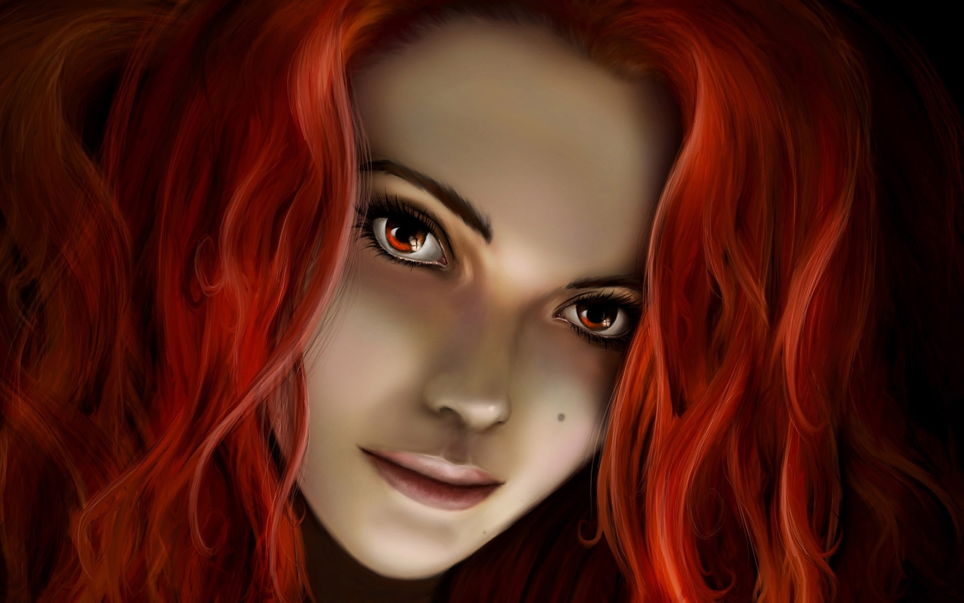Ведьма с рыжими волосами