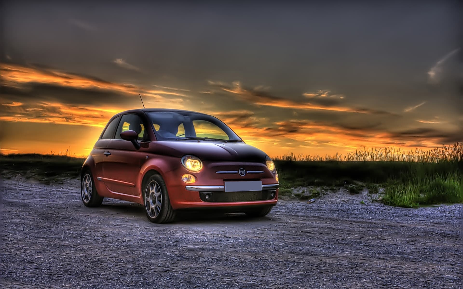 Fiat 500 Abarth 2021 обои на рабочий