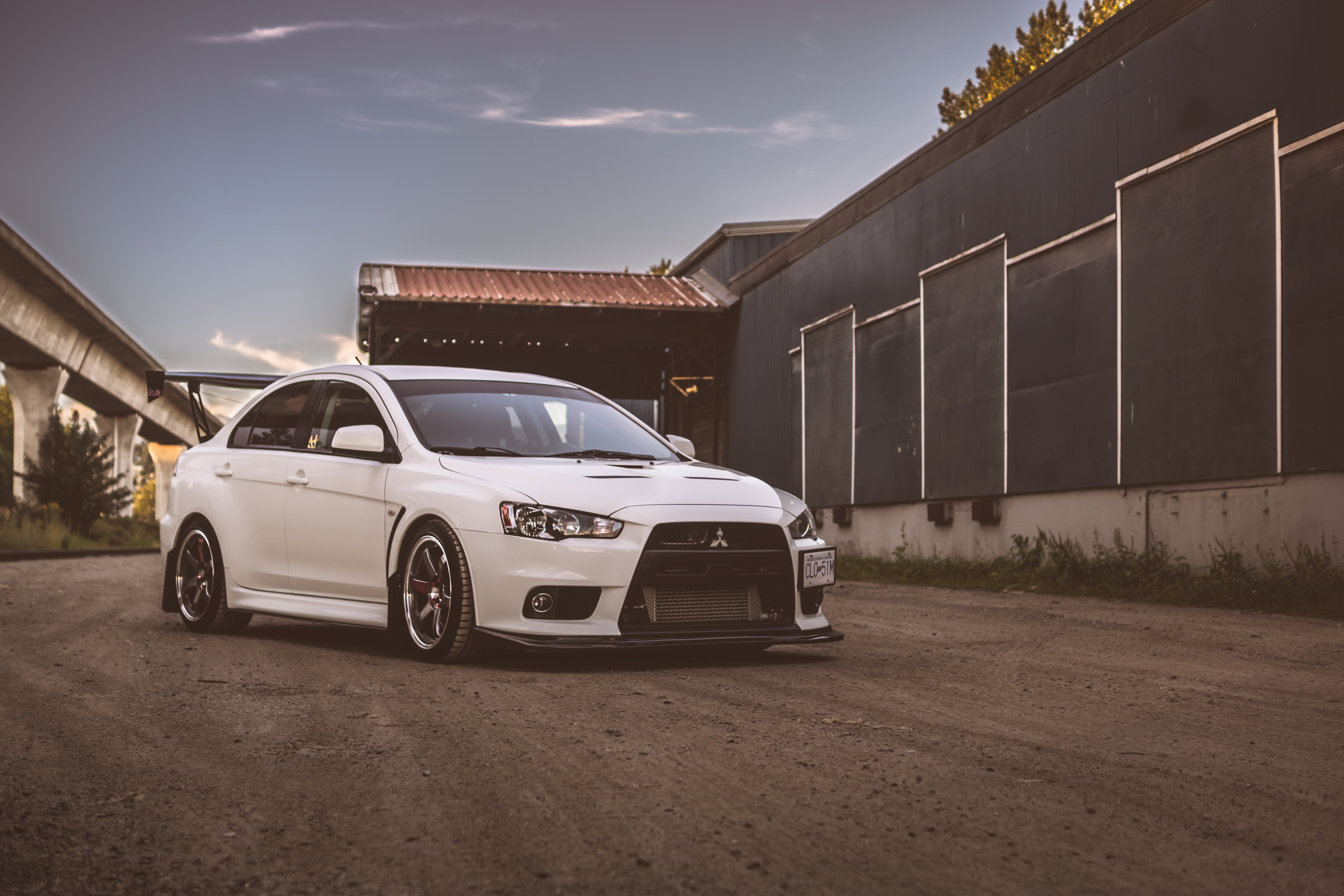 Mitsubishi Lancer Evolution 10 White