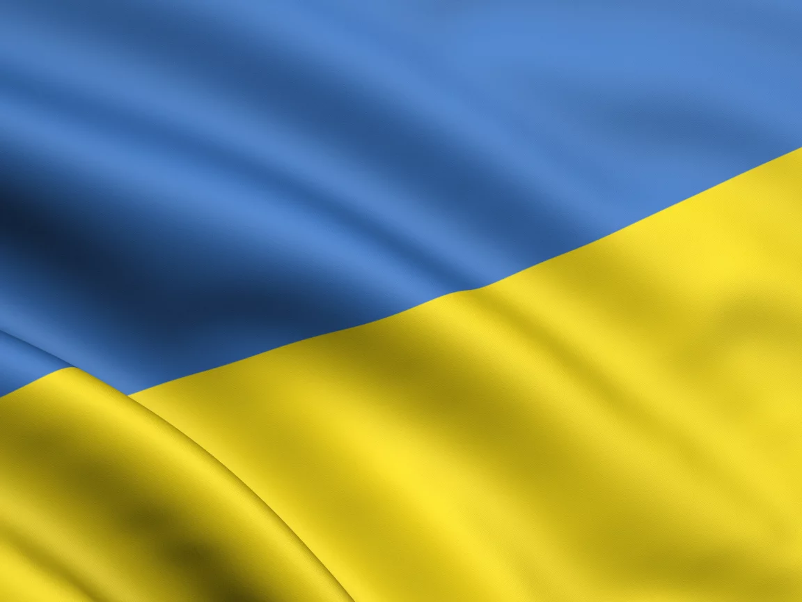 желтый, синий, флаг, украина