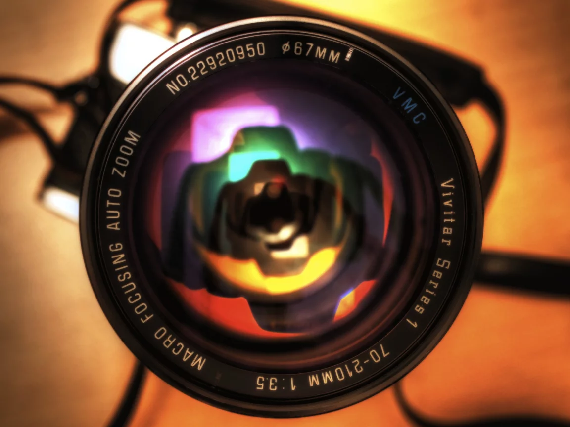 объектив, отражение, фотоаппарат, фотик