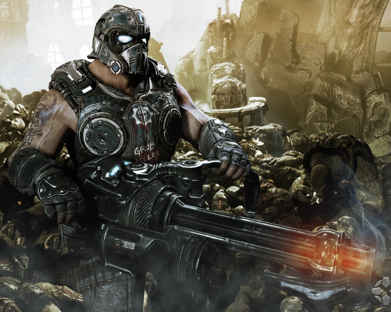 солдат, оружие, gears of war 3