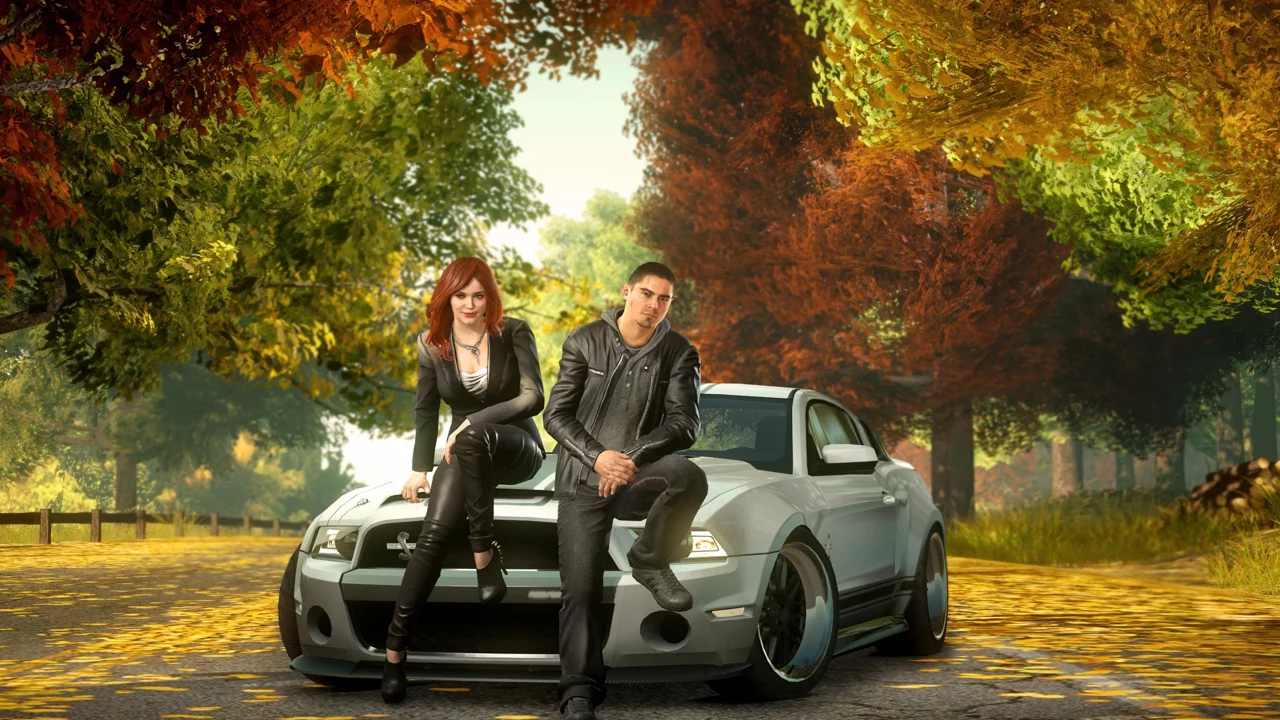 ford mustang, sam jack, осень, машины, need for speed the run