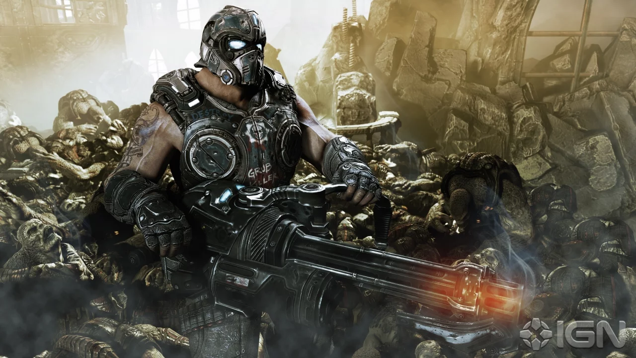 солдат, оружие, gears of war 3