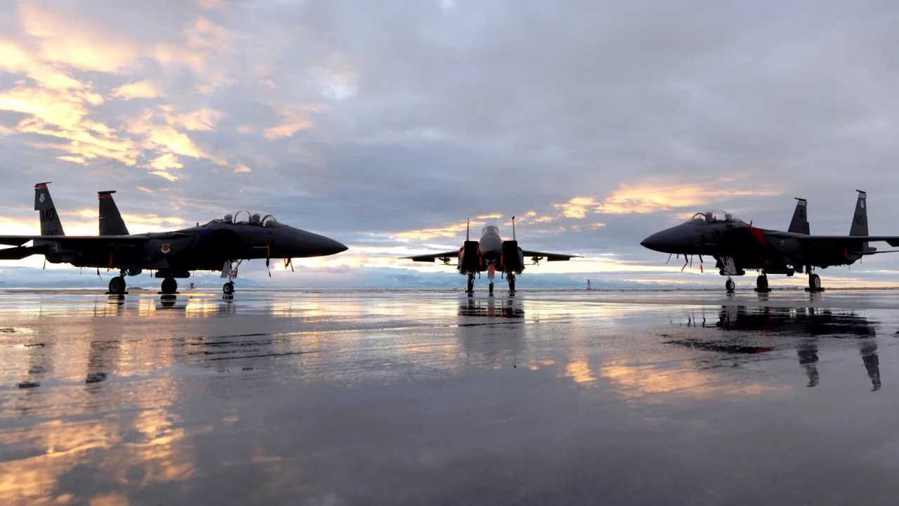 истребитель, небо, F-15