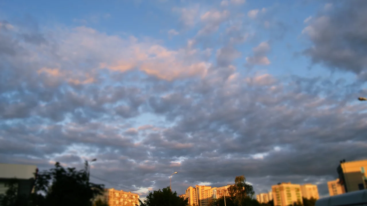 облака, небо, тучи