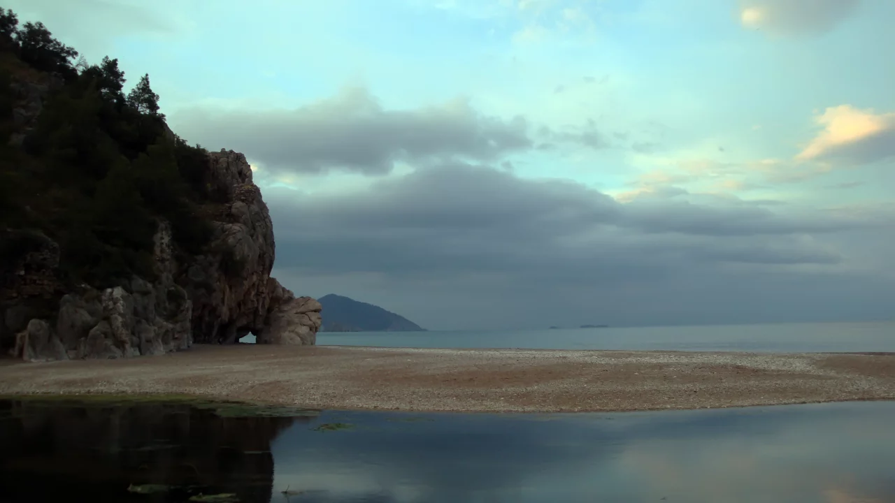 берег, море, скалы