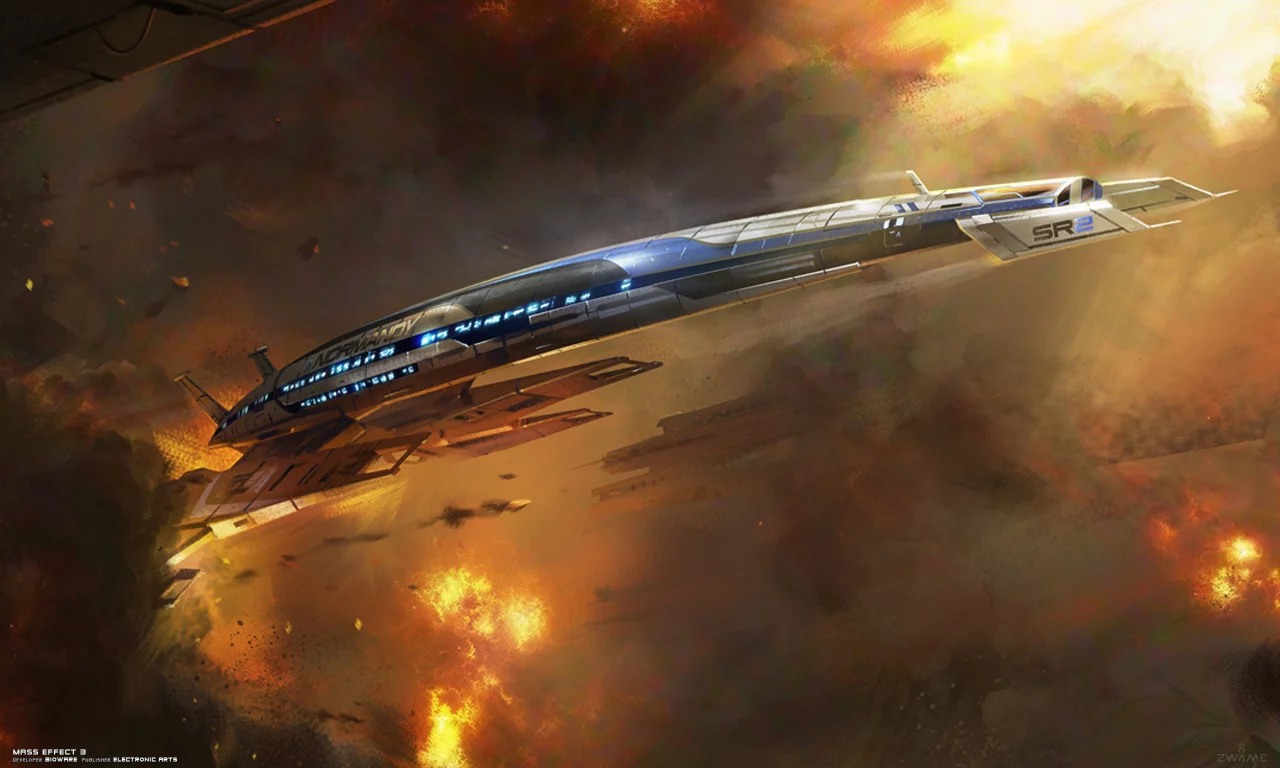 нормандия, sr2, normandy, mass effect 3