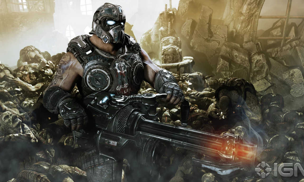 солдат, оружие, gears of war 3