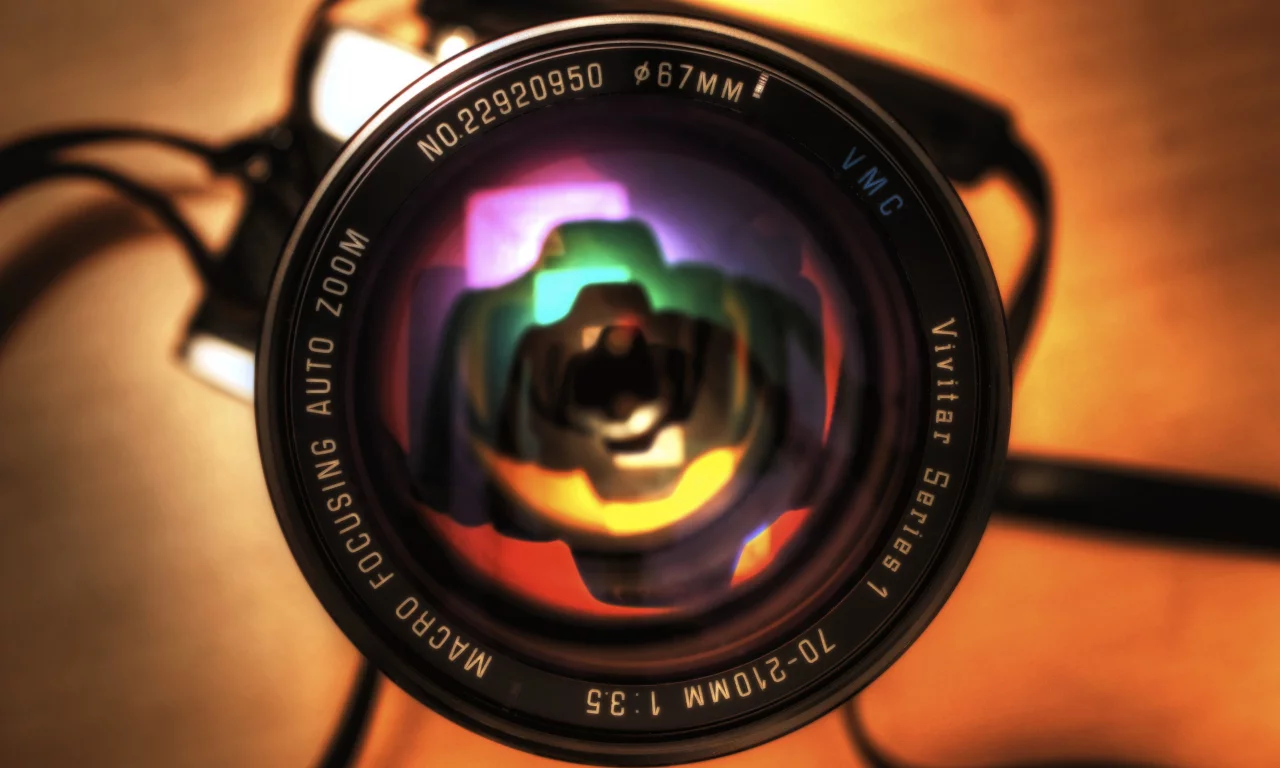 объектив, отражение, фотоаппарат, фотик