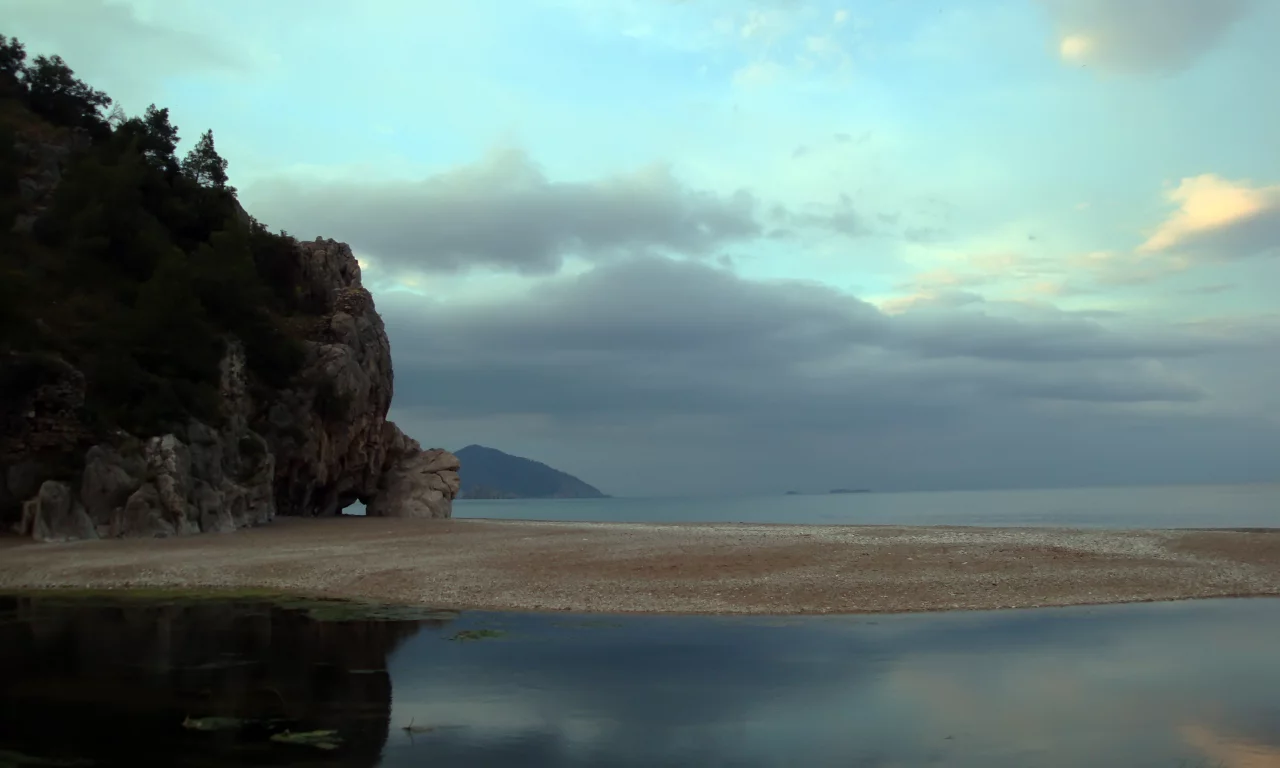 берег, море, скалы