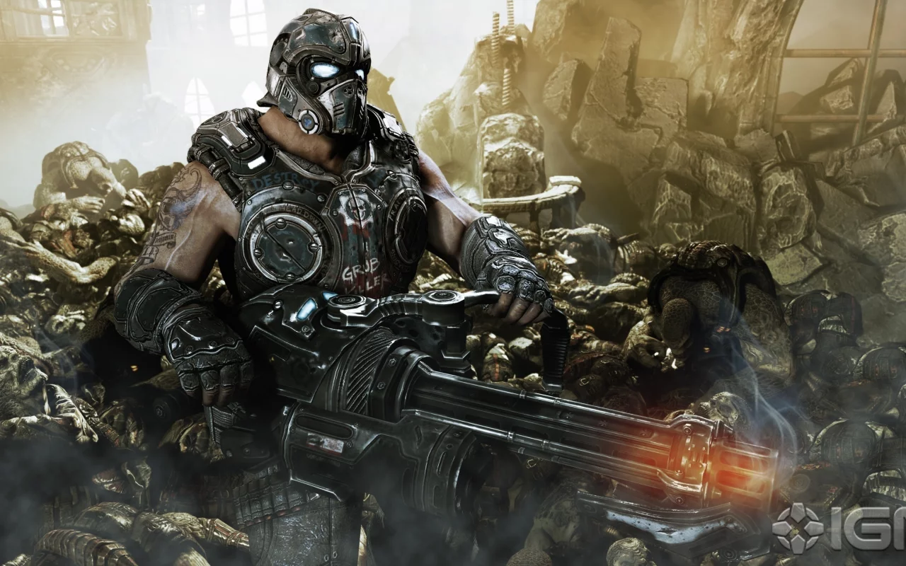 солдат, оружие, gears of war 3