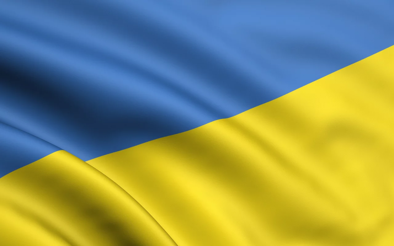 желтый, синий, флаг, украина