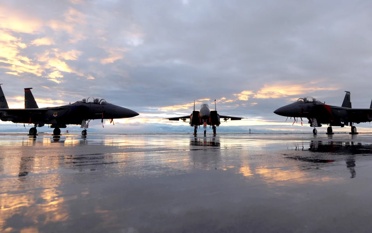 истребитель, небо, F-15